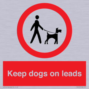 Keep dogs on leads